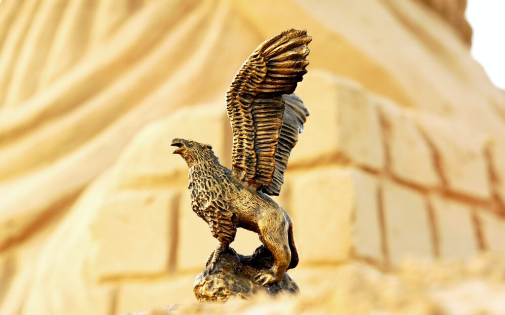 STATUETKA Z BRĄZU PAMIĄTKOWA RZEŹBA